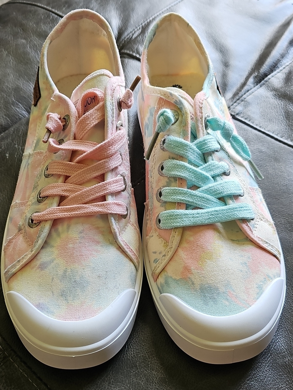 Jenn Ardor Pastel Tie-Dye Kids Sneakers – Pink & Blue